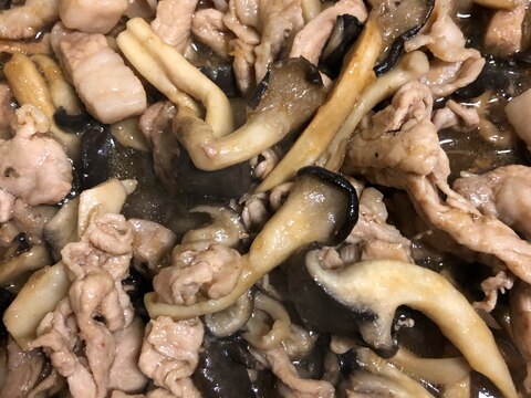 豚肉と平茸の炒めもの